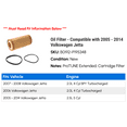 thumbnail image 2 of Filter - Compatible with 2005 - 2014 Volkswagen Jetta 2006 2007 2008 2009 2010 2011 2012 2013, 2 of 2