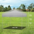 thumbnail image 3 of Telyswee 10'x10' Pop Up Canopy, Waterproof & UV Resistant Commercial Instant Canopy Tent Outdoor Events Instant Shelter for Farmer Market, Party, Event, Patio, 3 of 6