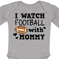 thumbnail image 4 of Inktastic I Watch Football with My Mommy Boys Long Sleeve Baby Bodysuit, 4 of 5