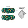 thumbnail image 2 of WIRESTER Durable Hard Clamshell Eyeglass Case with Microfiber Cloth - Fly Pineapple Pattern Dark Blue, 2 of 6