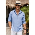 thumbnail image 2 of COOFANDY Men's Button-Down Shirts Long Sleeve Button Up Casual Dress Shirt for Men, 2 of 6