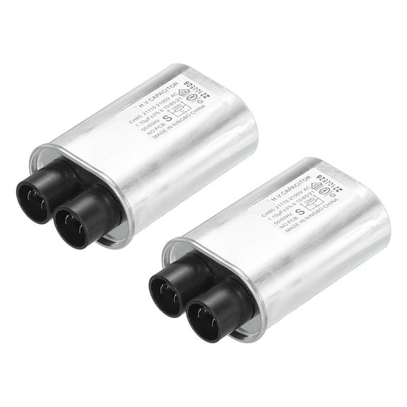 Microwave Capacitor Replacement High Voltage Oven Capacitor 2100VAC 1.10uf 2Pcs