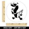 thumbnail image 2 of Excited and Happy Mallard Duck Cartoon Self-Inking Rubber Stamp Ink Stamper - Orange Ink - Small 3/4 Inch, 2 of 7
