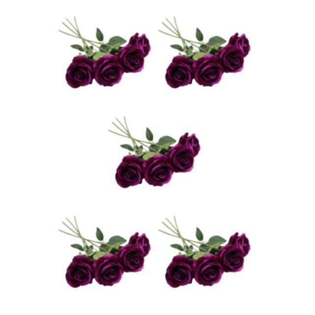 Kearding Flores de seda de tamaño líder Kearding 10 piezas