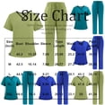 thumbnail image 3 of Hearthz Scrubs Sets for Women Nurse Uniform Jogger Suit Stretch Top & Pants Scrubs for Women Set, 3 of 6
