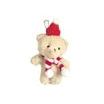 thumbnail image 2 of Steadline Adorable Plush Bear Keychain - Valentine's Day Gift with Red Scarf, Cute Bag Charm for Christmas and Romantic Holiday, Soft Fluffy Pom Pom Decor for Youngster Present, 2 of 7