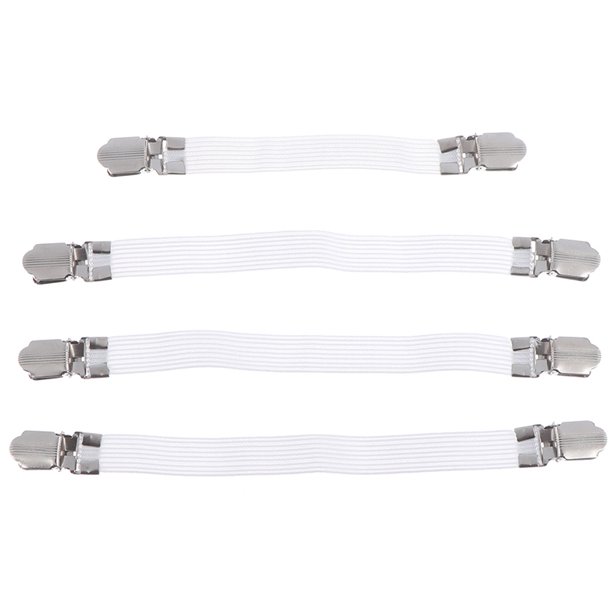 4pc Ironing Board Cover Clip Fasteners Tight Fit Elastic Brace Ties