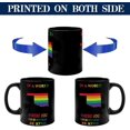 thumbnail image 4 of Funny Coffee Mug The Lord Is My Shepherd And He Knows I''m Gay Coffee Tea Cups Colors Homosexual Lesbian Elegant Ceramic Mugs Gifts for Dad Adults Family Retirement 11oz Black, 4 of 6