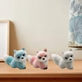 thumbnail image 3 of Flmtop Fox Model Toy Mini Cute Simulation Animal Figure Solid Model Desktop Ornament Faux Fur Fake Fox Model Figurine Ornaments Birthday Gift, 3 of 10