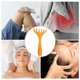 thumbnail image 4 of Ofertas Únicas 1 Pc Peine de Masaje para la Cabeza con Cuernos Portátil para el Hogar Naranja Amarillo de Resina, 4 of 5