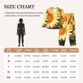 thumbnail image 4 of Fotbe Golden Sunflower In Field Pattern Long Sleeve Pajama Set for Women,Sleepwear Set,2-piece Loungewear Set,Soft PJs Comfy Nightwear with Pockets -Large, 4 of 7
