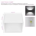 thumbnail image 2 of Wosthever Lámpara de pared LED COB de aluminio de 3W hacia arriba y hacia abajo, luz nocturna, iluminación del hogar, decoración interior, KTV, Bar, Iluminación y accesorios frío Wosthever HA025488-02, 2 of 6