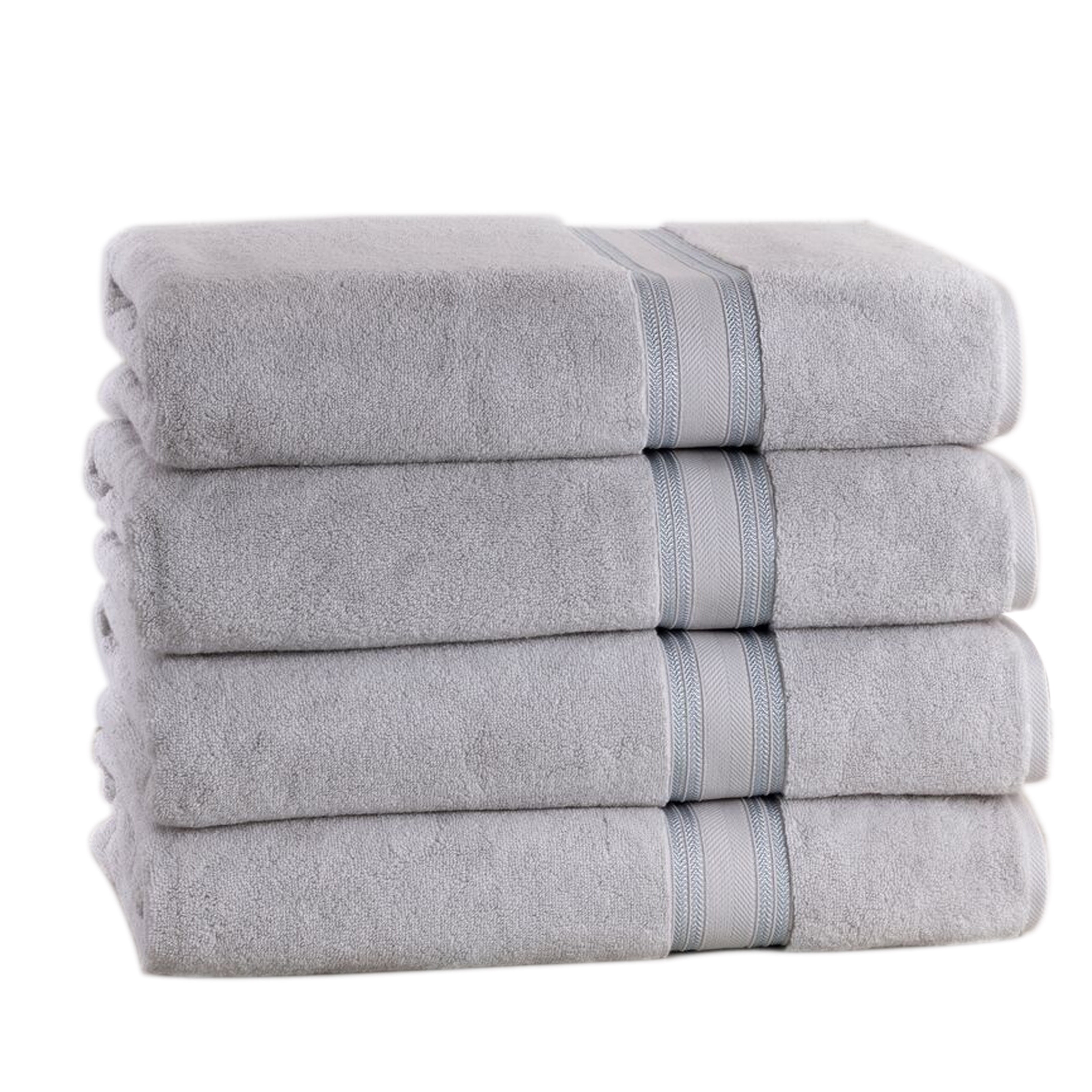 Lezeth Collection 4 Piece Super Soft Zero Twist Oversize Bath Sheet