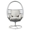 thumbnail image 5 of Gray Iron Frame Outdoor Swivel Lounge Chair With And Fabric Pe, 5 of 5