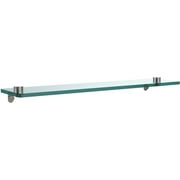 22" Glass Vanity Shelf with Beveled Edges (Build to Order)
