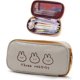 thumbnail image 1 of Large Capacity Pencil Case, Cartoon Cute Pen Case with Zipper, Wide-Opening Pencil Pouch Organizer, 1 of 4