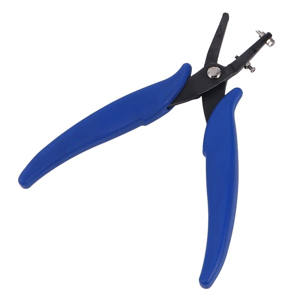 unbranded 1Ud Pinza Para Perforar Cinturones Azul Con Mango Acolchado De Acero Resistente Para Bricolaje
