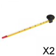 thumbnail image 1 of Runquan 2X Aquarium Thermometer Glass Mount Portable Decoration Sucker Pond Thermometer 2 Pcs, 1 of 8