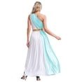thumbnail image 2 of Alvivi Robe Toga en Chiffon à une Épaule pour Femmes, Mythos Athena Rome, Robe de Noblesse Bleu Clair TTG, 2 of 7