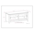thumbnail image 2 of Simpli Home Cosmopolitan 48" Solid Wood TV Media Stand in Farmhouse Gray, 2 of 11