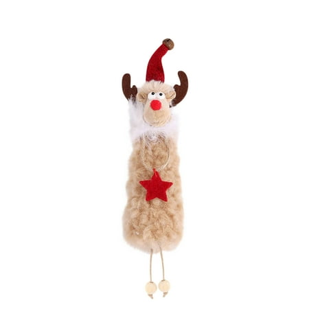 

Girls Toys Age 5-6 Years Old Toys for 2 + Year Old Boy Christmas Decorations Cute Plush Elk Pendant Christmas Tree Ornaments