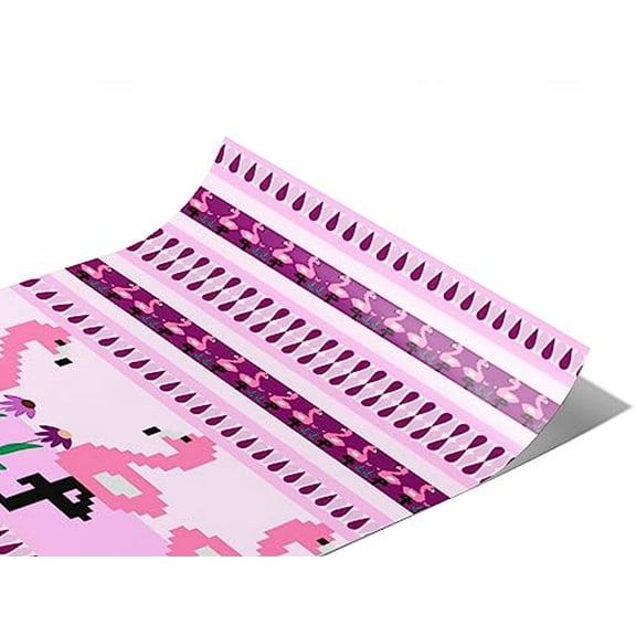 Rwraps Flamingos Birds Pixelated Ibis Matte Vinyl Film Wrap 59in x 12ft Vinyl Vehicle Car Film Sheet