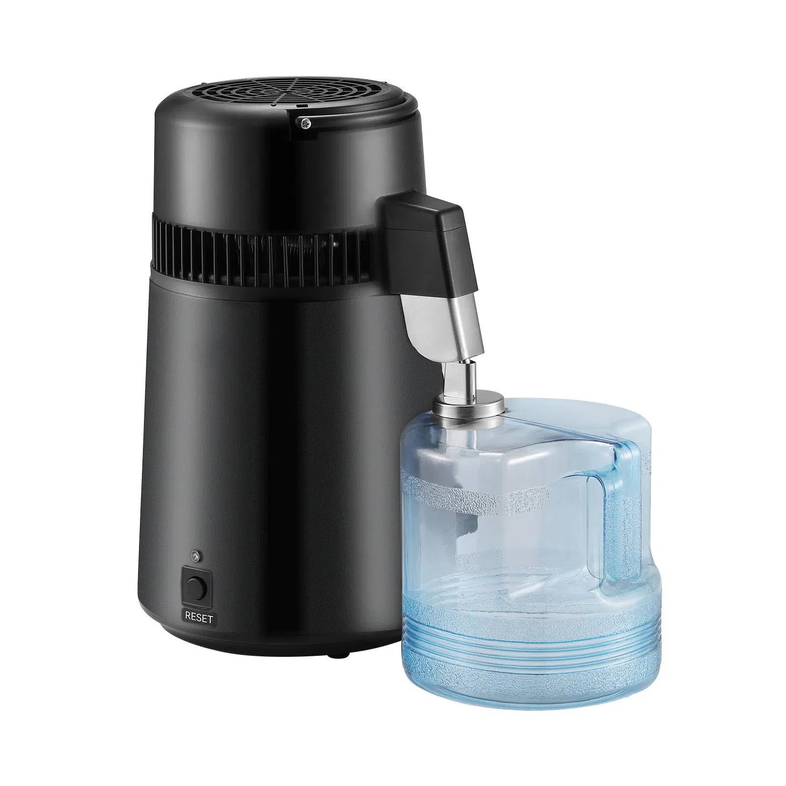 Water Distiller, Pure Water Purifier Filter For Home Countertop, 750W Distilled Water Maker, Stainless Steel Interior Distiller Water Making Machine to Make Clean Water