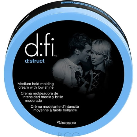 D:fi D:Struct Medium Hold Molding Creme with Low Shine 2.60 oz (Pack of 6)