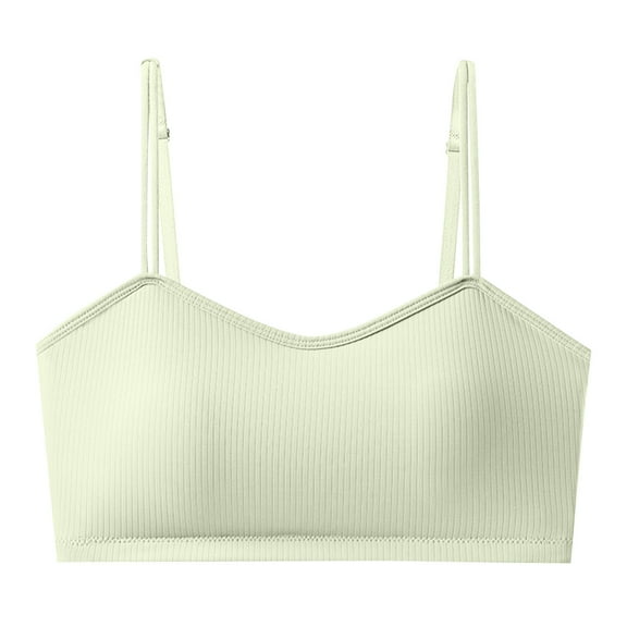 Adjustable Straps Bralette for Women Seamless Wireless Padded Bra Crop Top Soft Lounge Bra
