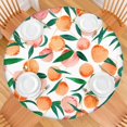 thumbnail image 2 of Round Picnic Table Cloth 100% Waterproof & Oil Proof, Elastic Fitted Table Cover for 36"-44" Round Tables, for Dining, Camping, Outdoor, 2 of 6