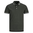 thumbnail image 2 of JACK&JONES polos hombre, pack de 2 - JJEPAULOS POLO 2PK, manga corta, color liso, algodón Negro/Azul oscuro XL (X-Large), 2 of 7
