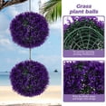 thumbnail image 3 of BRIGHTFUFU Bola de topiario de planta simulada eucaliptus hoja bola decorativa de hierba bola, 3 of 8