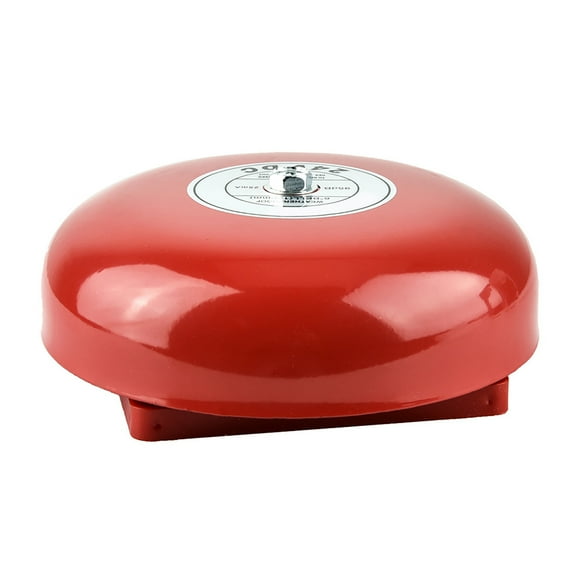 Campana De Alarma Redonda De Metal De 24 V, Campana De Alarma Contra Incendios De Seguridad Con Timbre Fuerte Y Función De Alarma Fuerte, Fabricación Impermeable Y Profesional