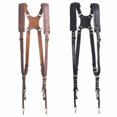 thumbnail image 2 of Camera Strap Accessories For Two-Cameras Dual Shoulder Leather Harness Multi Camera Gear For DSLR SLR Strap, 2 of 10