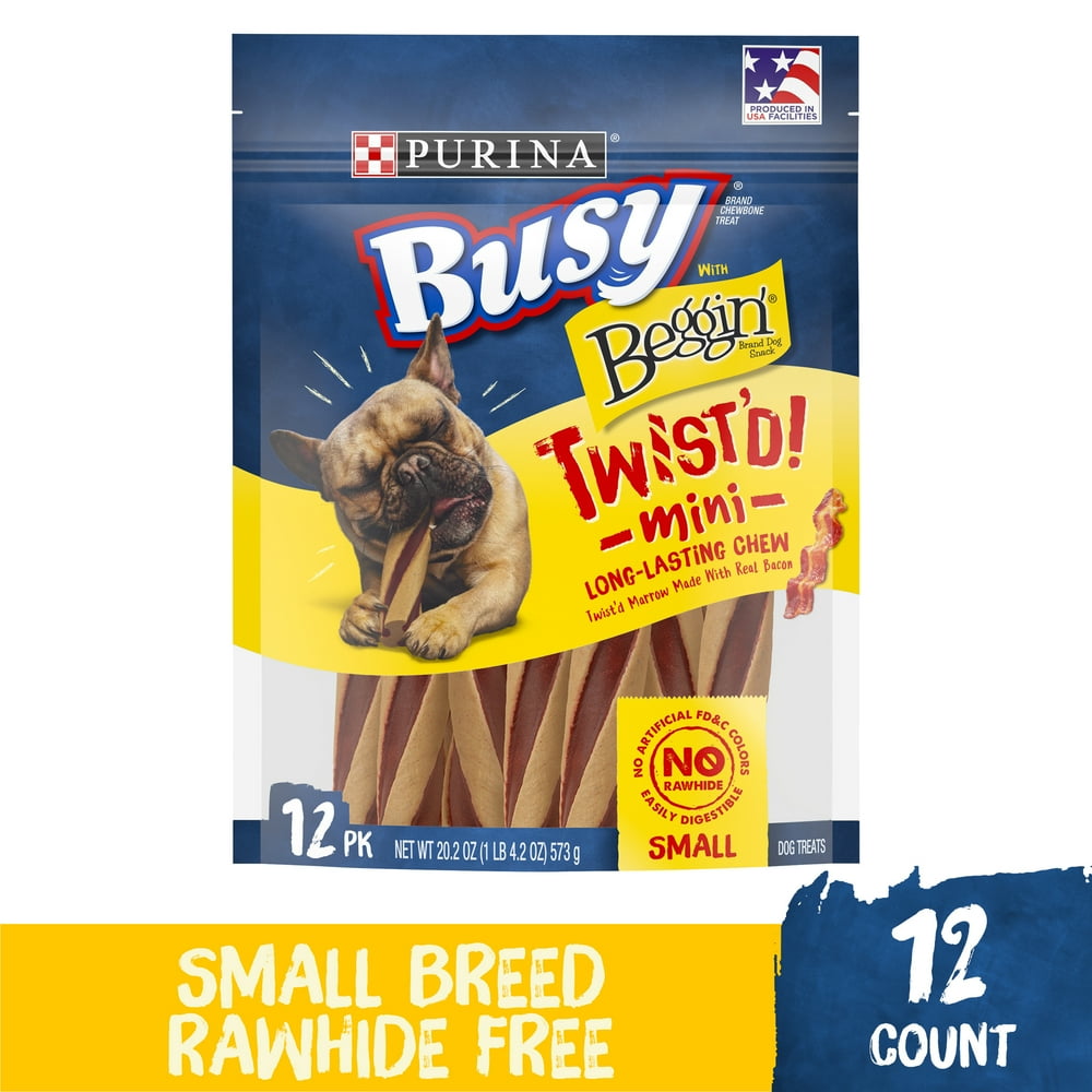 Purina Busy With Beggin' Small Breed Dog Treats, Twist'd Mini, 12 ct