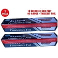 thumbnail image 5 of Ox Plastics Heavy Duty Aluminum Foil, 18 Inches X 500 Feet, Commercial Industry Grade, Food Service, Wrap, Bulk Thick Super Heavy Duty Roll, 2-Pack, 5 of 7