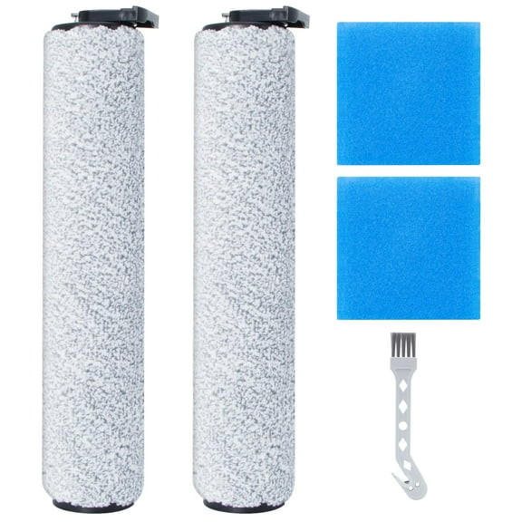 MAE For EUREKA NEW400 Wet and Dry Vacuum Cleaner Accessories, 2 Brush Roller   2 Sponge Filters   1 Cleaning Brush