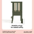 thumbnail image 5 of Storkcraft Toddler Montessori Foldable Step Stool, Olive with Driftwood, 5 of 15