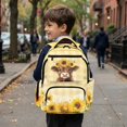 thumbnail image 6 of Xixirimido Highland Cattle Sunflower Print 17" School Backpack for Girls Multi-pocket Bookbags Large School Bag for Elementary Middle High School Students Back to School Supplies, 6 of 8
