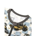 thumbnail image 5 of ATAIKU 3-24M Newborn Baby Zipper Footless Pajamas Bamboo Long Sleeve Footed Sleepers Sleep 'N Play for Infant Boys - 1PCS Gray Digger, 5 of 9