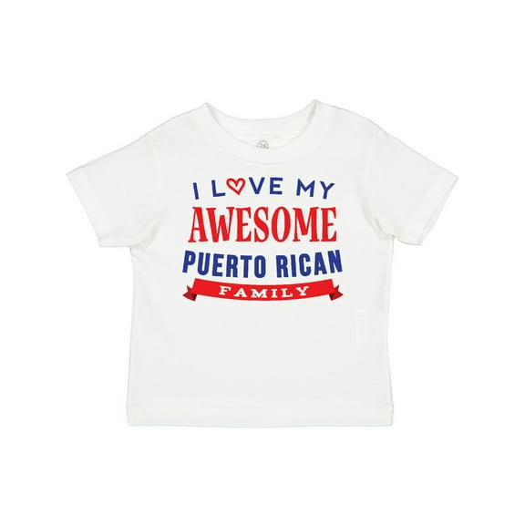 Inktastic Puerto Rico Love My Puerto Rican Family Boys or Girls Toddler T-Shirt