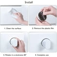 thumbnail image 6 of Suction Cup Door Handle Suction Cup Handle for Glass Door Suction Cup Handle Drawer Cabinet Cupboard Fridge Door Glass Portable Mobility Handle Knobs with Strong Suction Cup 2 Pcs, 6 of 8