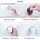 thumbnail image 4 of Manijas con ventosa de 2 piezas para vidrio, cajones, gabinetes, refrigeradores y puertas - Manijas portátiles y móviles con ventosas fuertes para baños - Blanco, 4 of 5