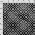 thumbnail image 3 of oneOone Cotton Jersey Black Fabric Asian Block Dress Material Fabric Print Fabric By The Yard 58 Inch Wide, 3 of 4