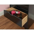 thumbnail image 4 of Maklaine Transitional Eight Drawer Rolling Storage Cart in Black Wood, 4 of 15