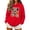 (New21)Red, variant on ThriftyPlait Womens Halloween Sweatshirt Fall Oversized Pullover Tops Casual Long Sleeve Lightweight Hooded Top for Holiday