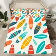thumbnail image 2 of Erosebridal Surfing Surfboard Sheet Set Twin,Ocean Theme Bedding Sets Twin Size,Summer Holiday Twin Sheet Sets,Super Cozy Sea Room Decor,3pcs, 2 of 7