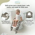thumbnail image 4 of Dolu Nuve Potty Toilet Training Seat with Adjustable Ladder for Kids 2+, Stone Grey, 4 of 5