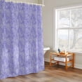 thumbnail image 6 of Shower Curtain for Bathroom Country Flower Lavender Texture Waterproof Bath Curtains Shower Curtains with Hooks,Botanical Floral on Purple Bathroom Curtain Privacy Drapes for Bathtubs Toilet 72x72in, 6 of 9