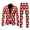 ZA Red, variant on Ugly Christmas Suits for Men 2 Piece Funny Snowflake Print One Button Lapel Jacket Blazer And Pant Set Slim Fit Winter Party Holiday Christmas Suit